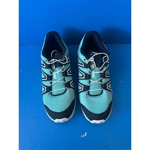 Salomon Shoes 6 Blue Speedcross 4 Trail Running Sneakers - Picture 3 of 6